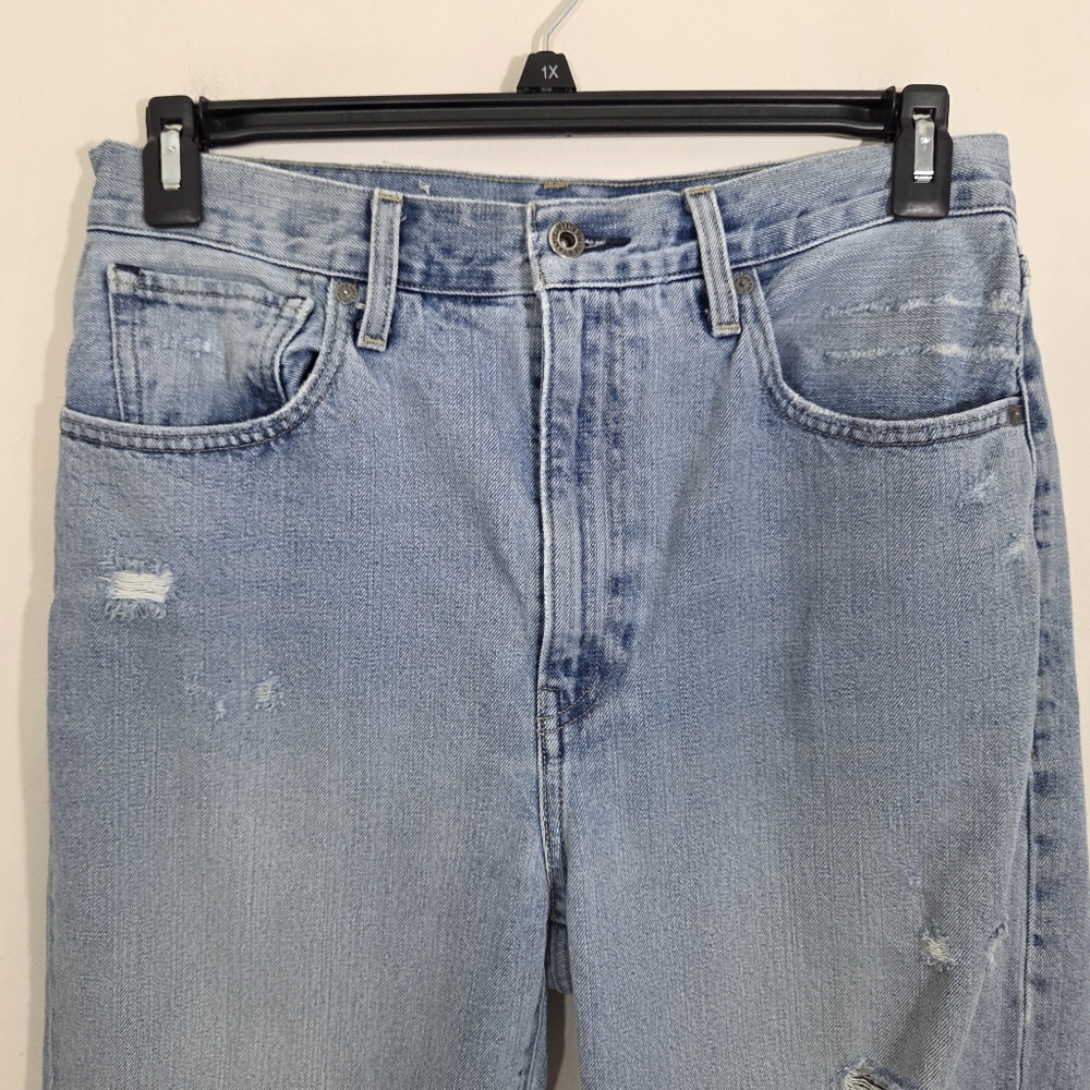 Levi's Made & Crafted Barrel Leg Jeans Size 29 Distressed Japanese Denim - Picture 4 of 13